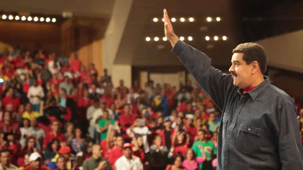 Nicolás Maduro durante un acto de gobierno en Caracas.