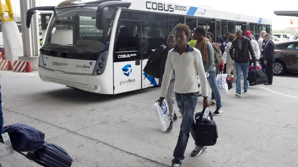 Llegada a España de refugiados