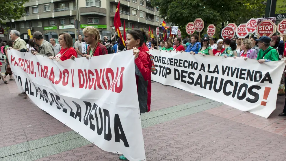 Marcha por la dignidad en Zaragoza