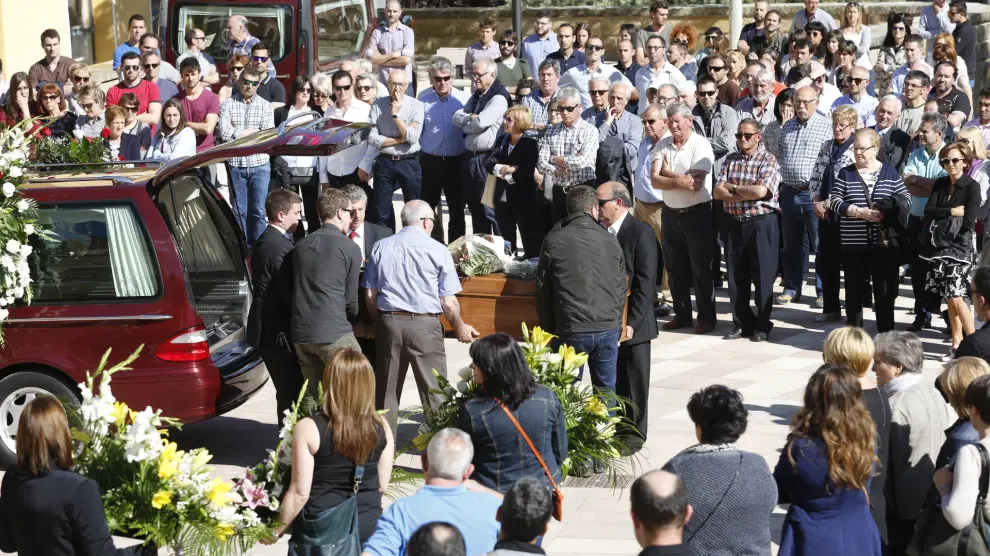 Funeral del ciclista David Cañada