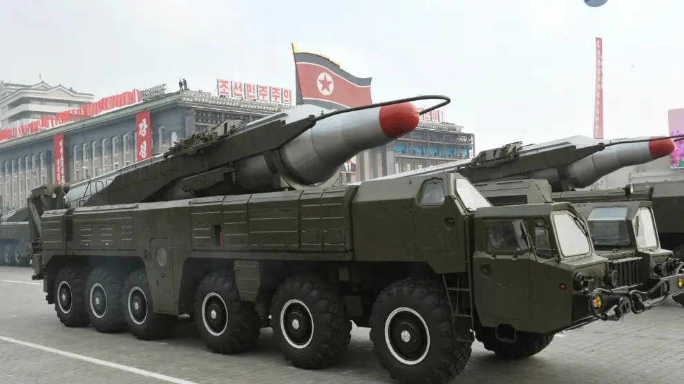 Imagen de archivo de un misil 'Musudan' en Corea del Norte.