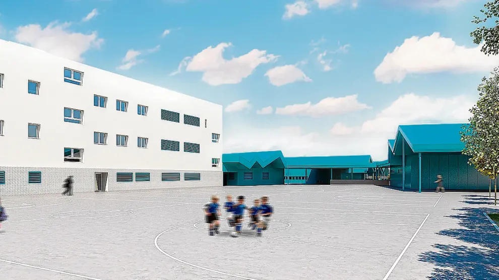 Un colegio en realidad virtual. Las dos únicas inversiones adjudicadas en el primer trimestre del año corresponden al nuevo colegio de infantil y primaria Cuarte III y a un aulario de infantil para el centro Zaragoza Sur, en Valdespartera.