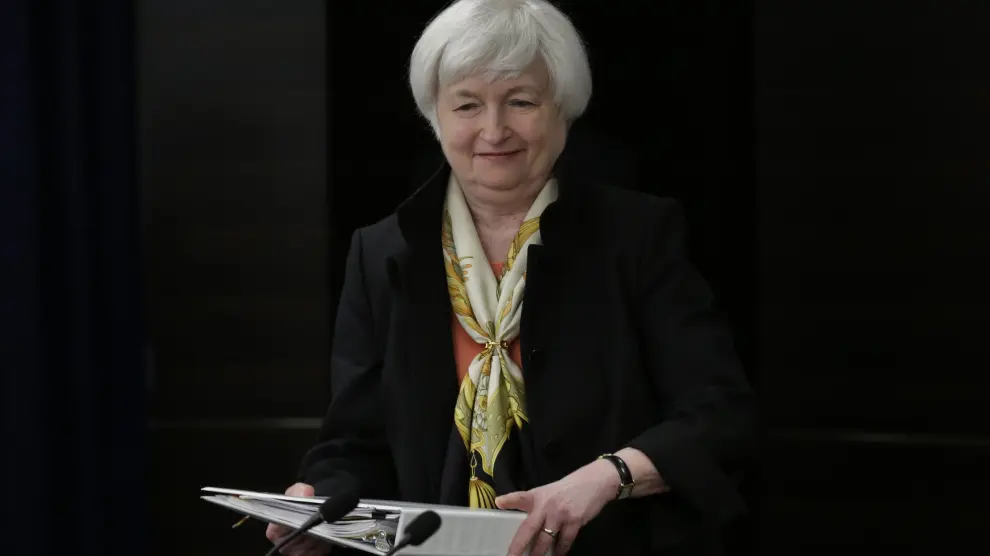Janet Yellen, presidenta de le Reserva Federal de EE. UU.