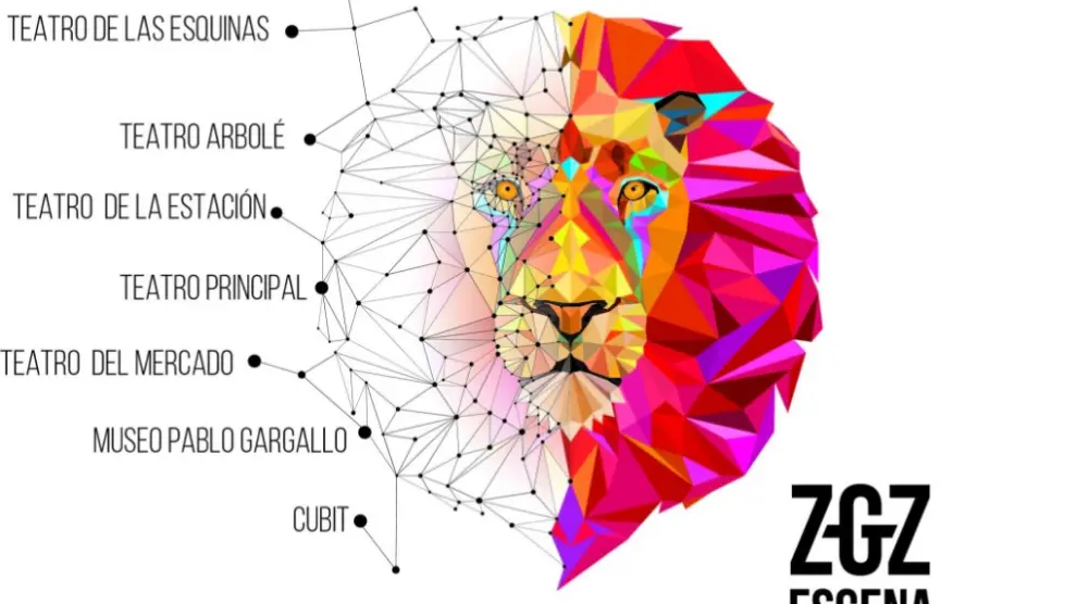 Cartel de presentación del festival ZGZ Escena