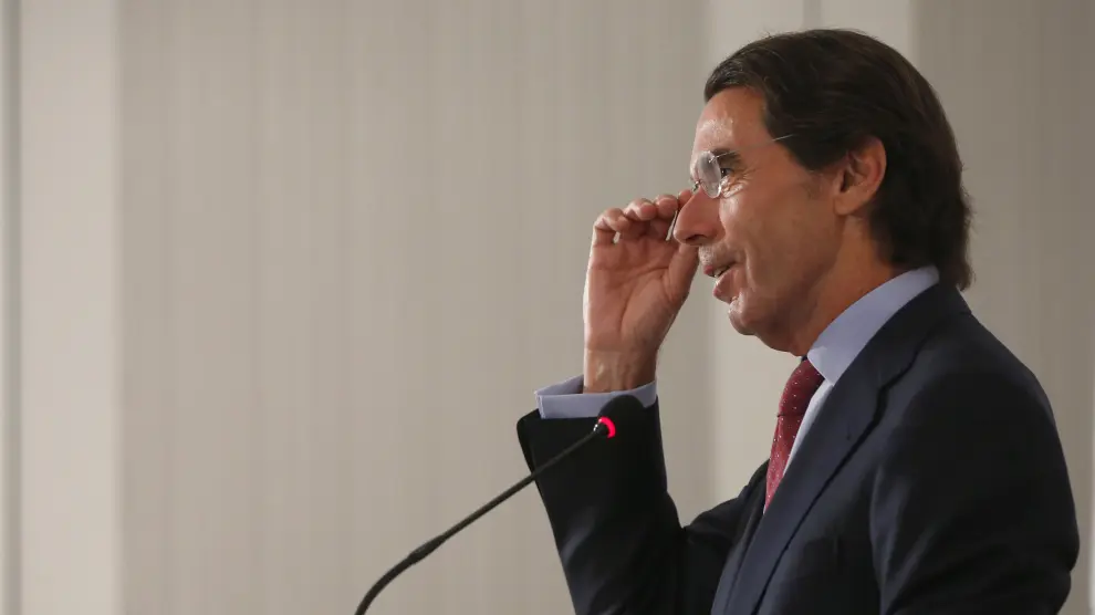 José María Aznar, durante la inauguración de las jornadas 'Presente y futuro del debate ideológico'