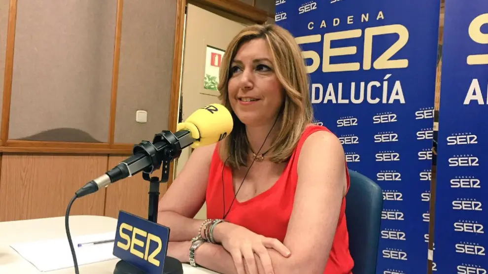 Susana Díaz durante su intervención en Cadena Ser.