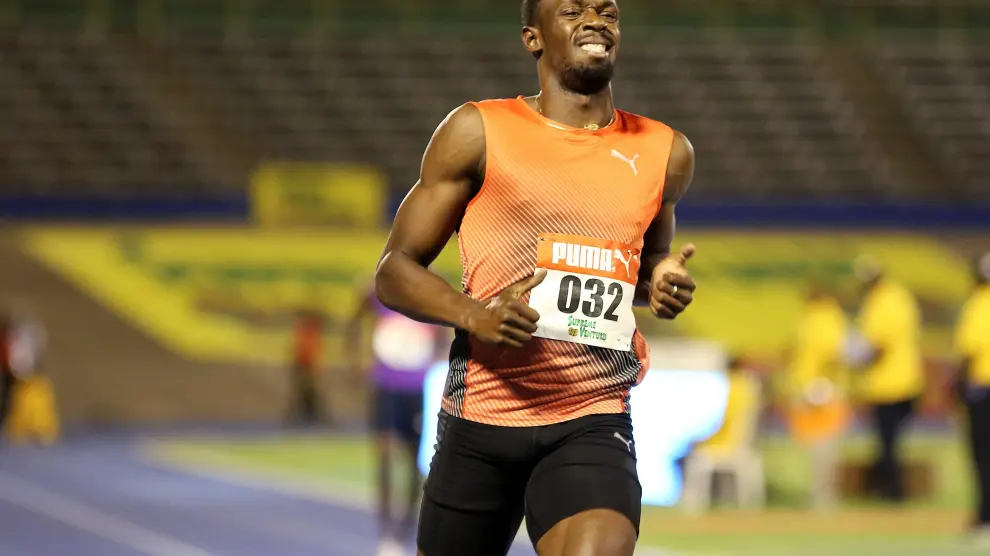 Usain Bolt, se lesiona a un mes de los Juegos Olímpicos.