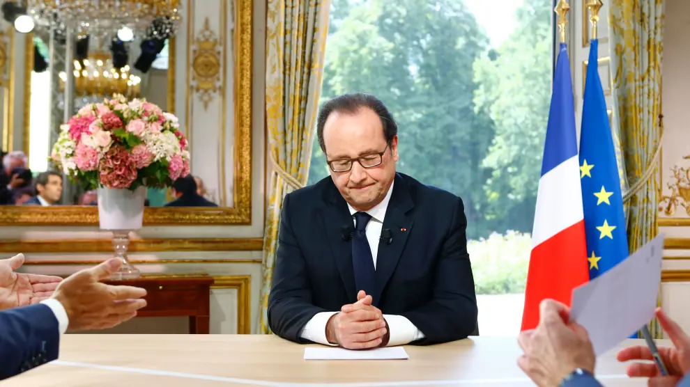 François Hollande este jueves en París.