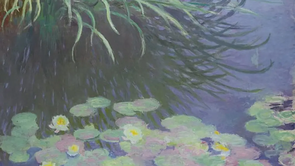 'Nympheas avec Reflets de Hautes Herbes', de Claude Monet.