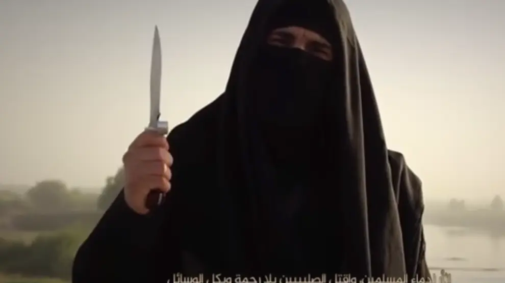 El hombre que aparece en un nuevo vídeo de Estado Islámico contra Francia.
