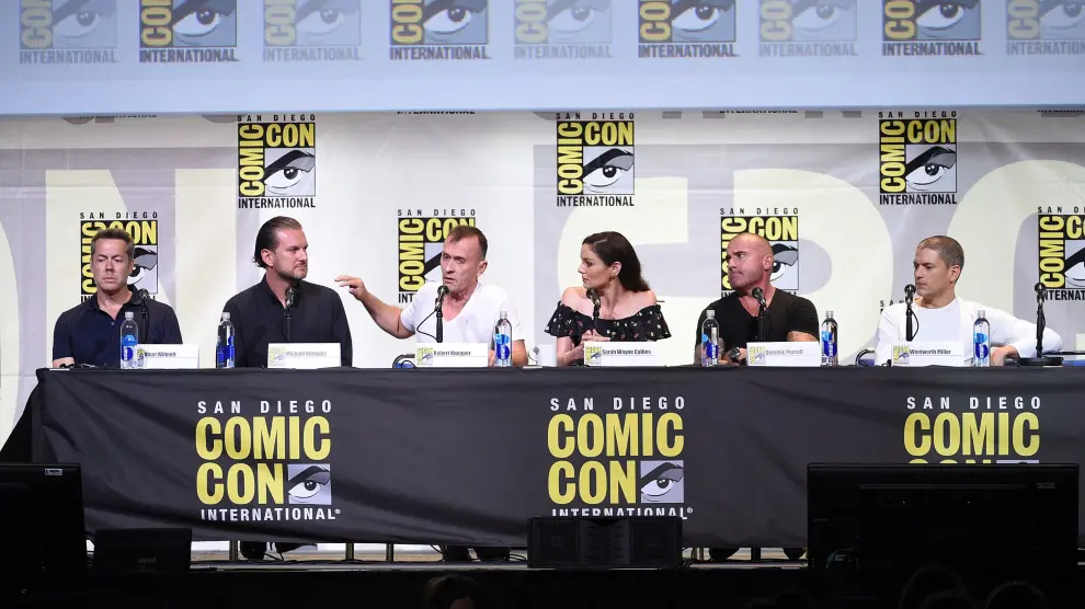 Productores y actores de las series  'Prison Break' y  '24: Legacy' en la Comic-Con de San Diego.