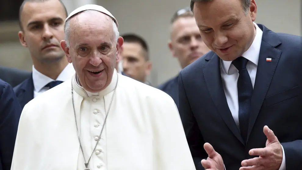 El Papa Francisco visita Cracovia con motivo de la JMJ 2016.