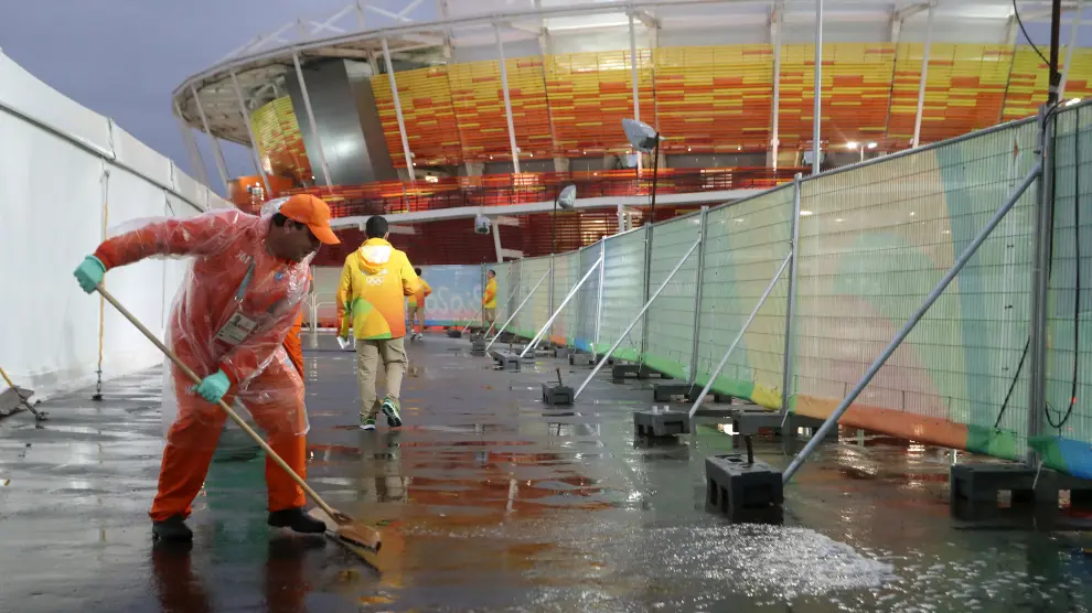 Se cancenlan veintiún de ventiséis partidos por lluvias en Río