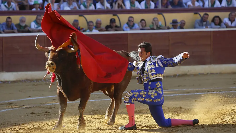 Una imagen de la corrida de este jueves en Huesca
