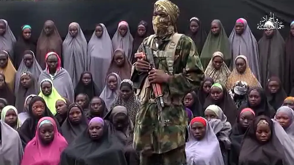 Un fotograma del vídeo difundido por Boko Haram