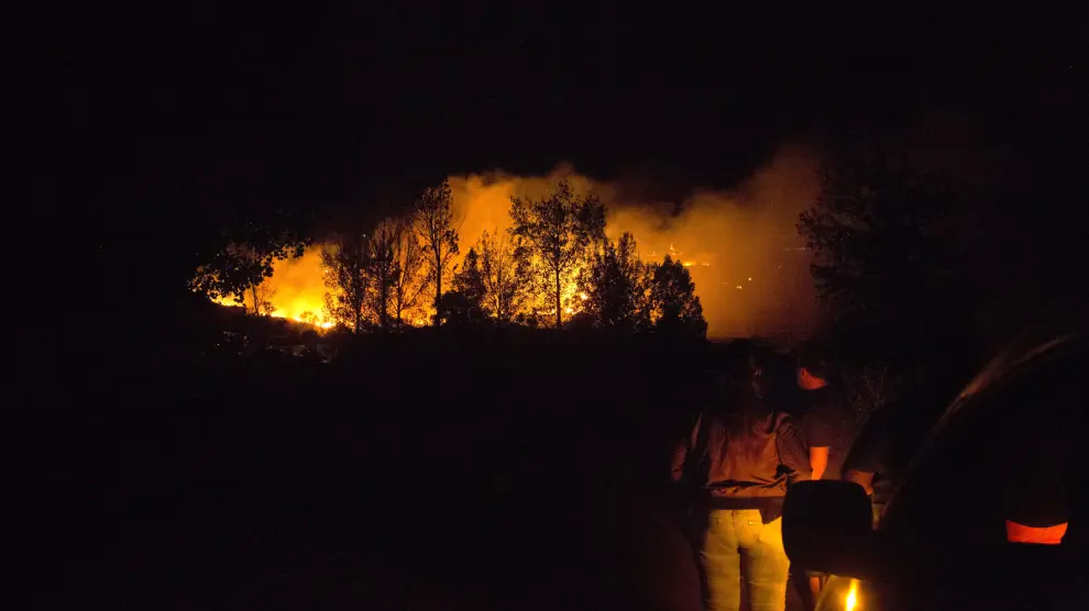 Incendio en Nuévalos, imagen de archivo.