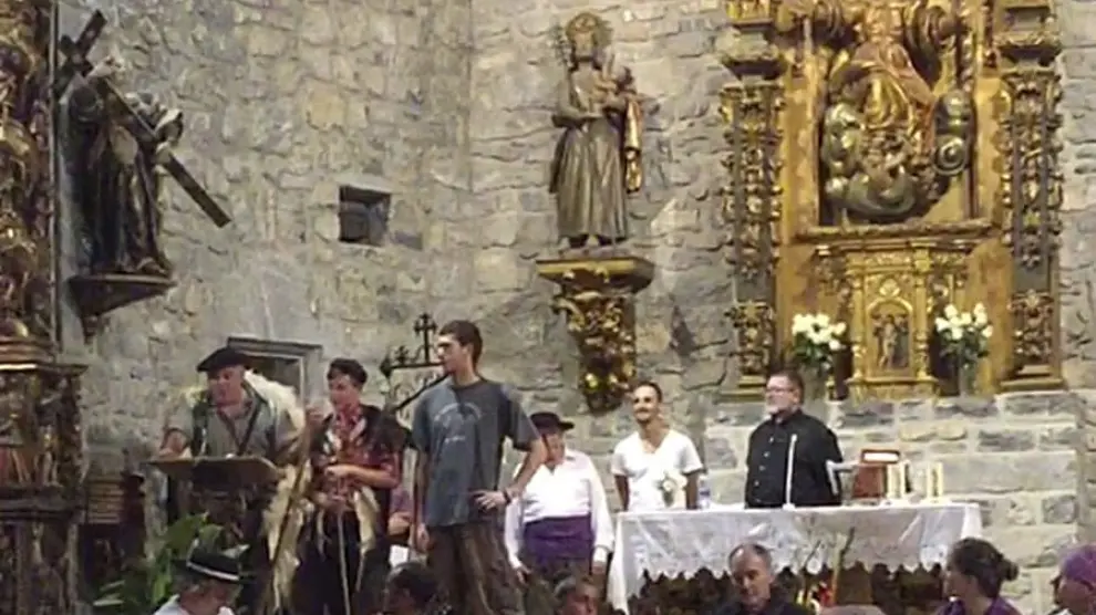 La Pastorada de San Roque, en una edición anterior de las fiestas de Panticosa.