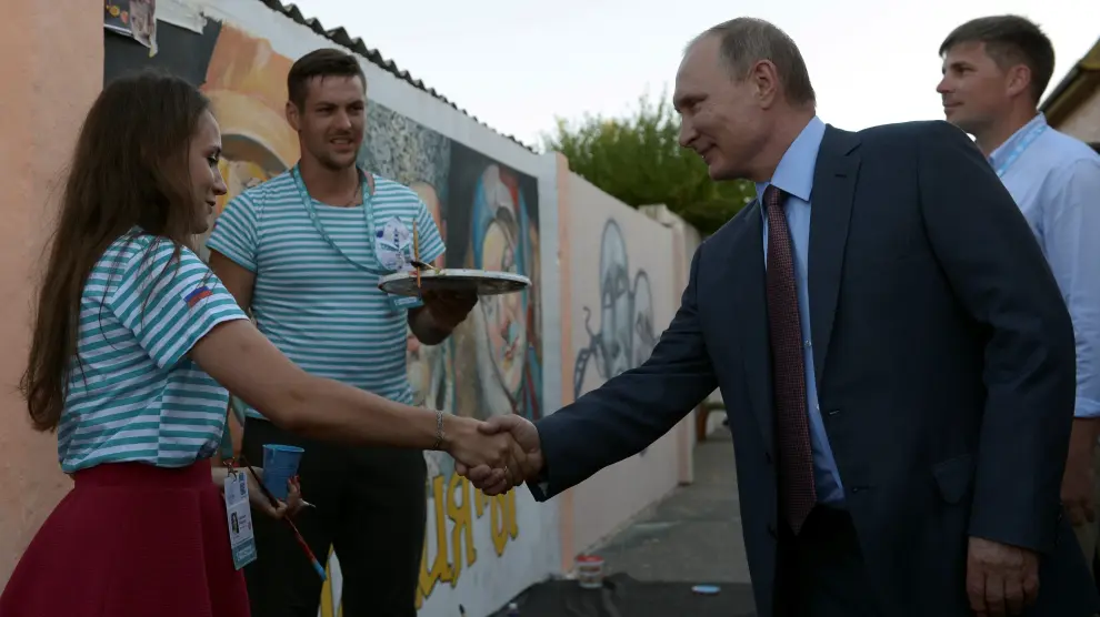Putin durante su visita a la anexionada Crimea