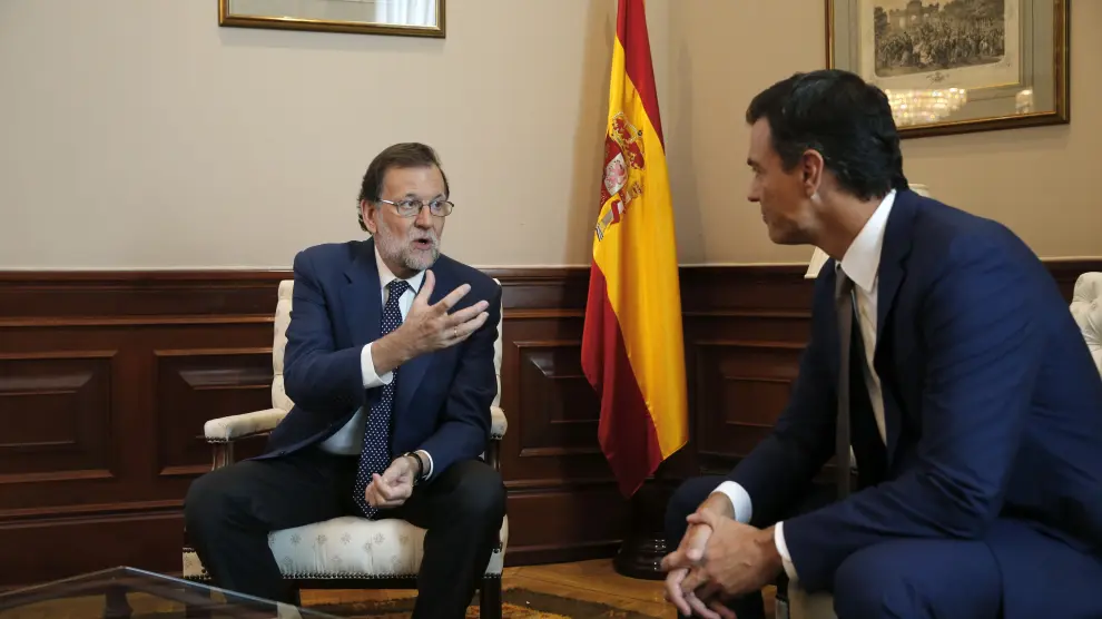 Reunión de Rajoy y Sánchez este lunes.