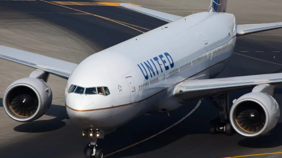 Un avión de la compañía United Airlines.