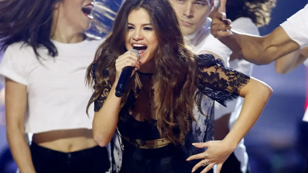 Foto archivo de Selena Gomez durante un concierto
