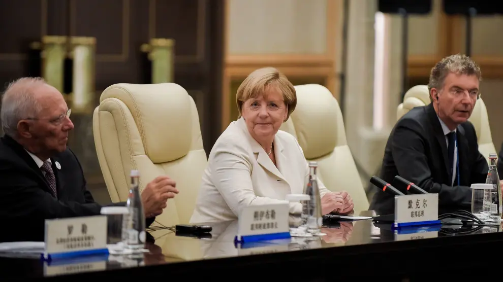 Merkel durante su participación en el G20