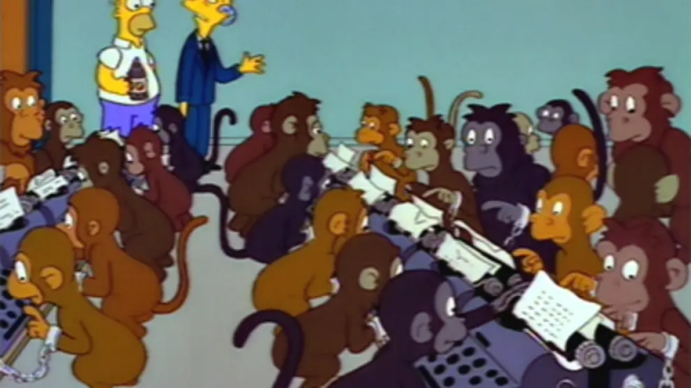 Escena de un capítulo de la serie animada Los Simpson