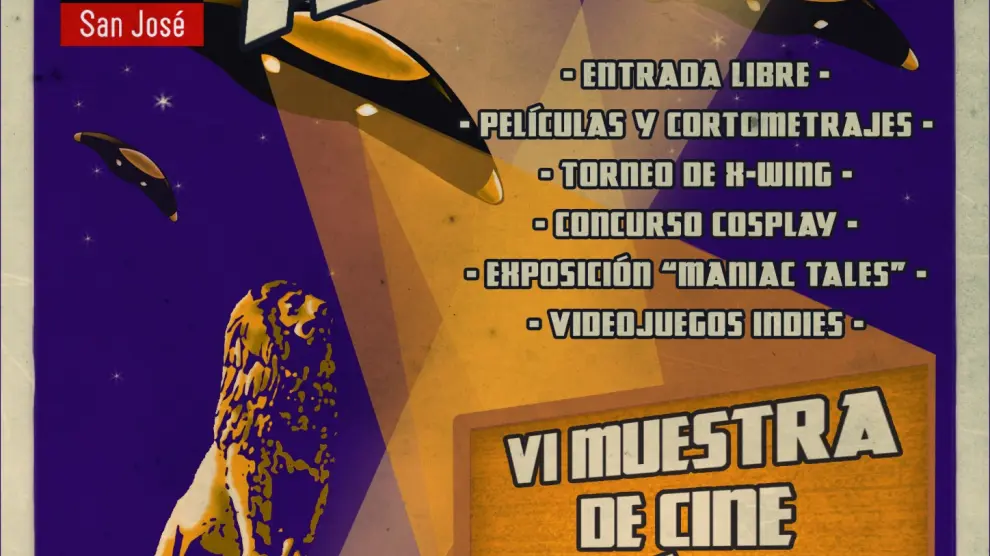 Cartel de 'Área 50',  la sexta edición de la Muestra de Cine Fantástico y de Terror de Zaragoza.