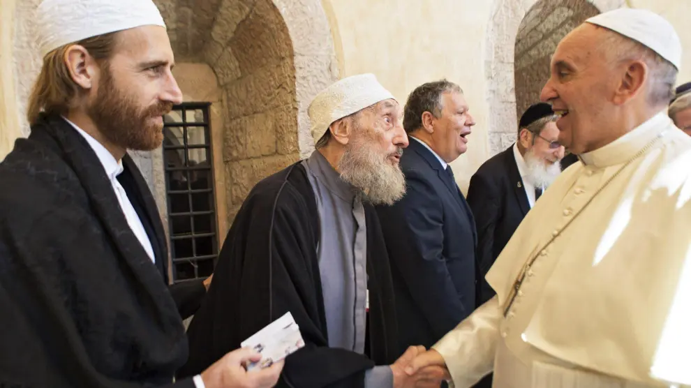 El Papa ha asistido a un encuentro en Asís con distintos líderes mundiales