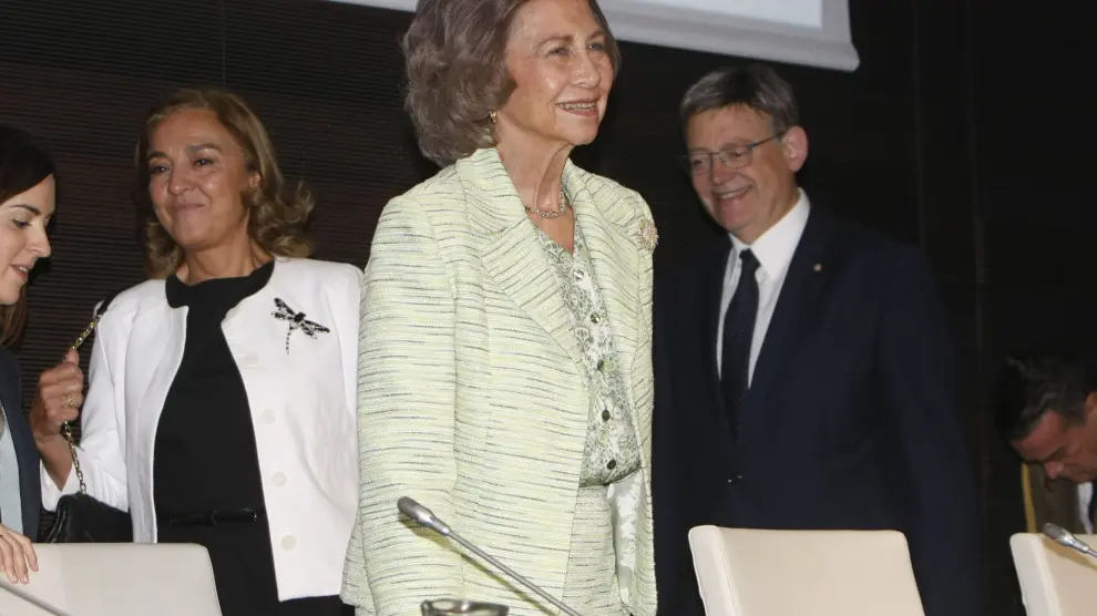 La reina Sofía en la inauguración del IV Congreso Internacional de Enfermedades Neurodegeneratiavas.