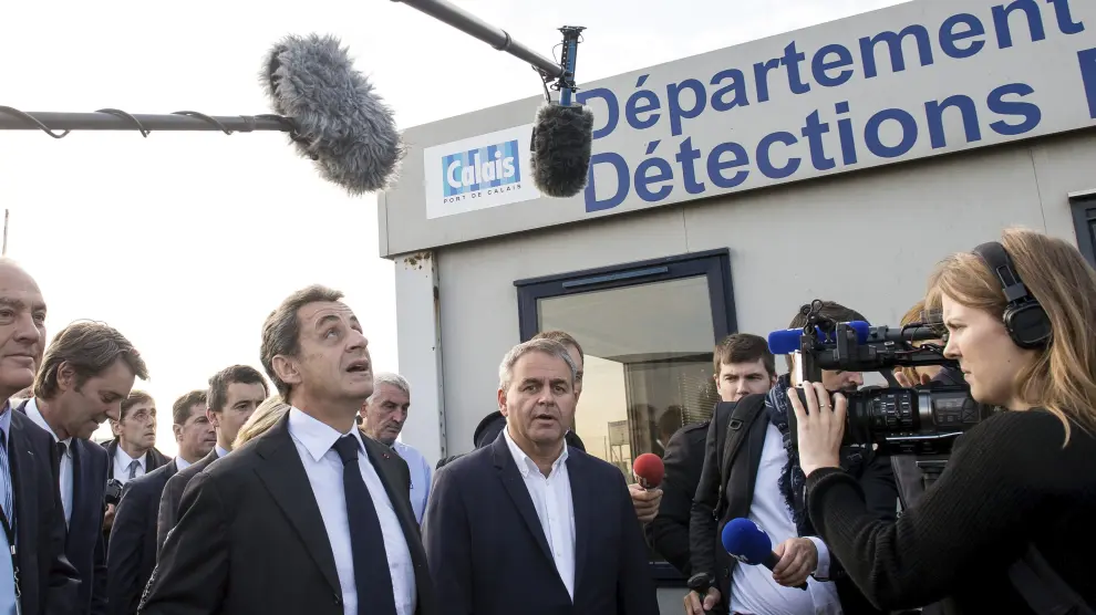 Sarkozy ha asistido a un acto en la ciudad costera