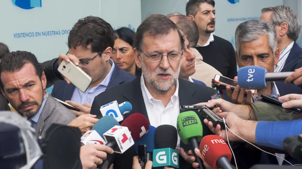 Mariano Rajoy, este jueves en Lugo.