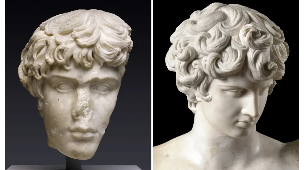 Antinoo, el amante del emperador Adriano, recupera su rostro