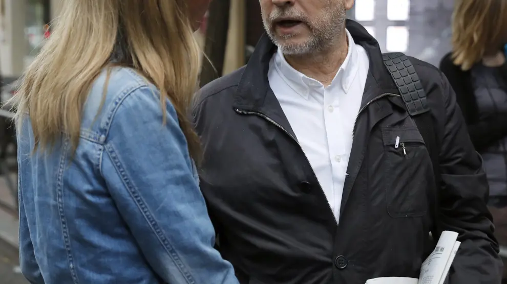 Marcelino Iglesias, a su llegada a la sede del PSOE en Ferraz para participar en el Comité Federal.