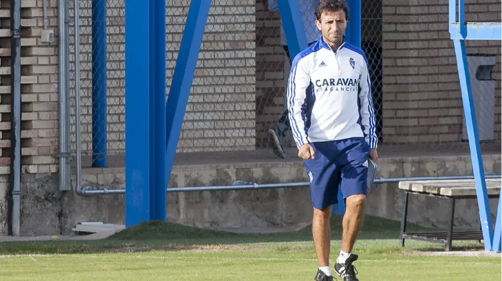 Luis Milla, en la Ciudad Deportiva.