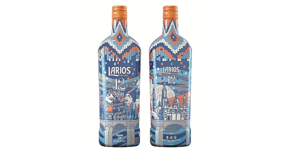 Dos botellas con el diseño de Estudio Narita.
