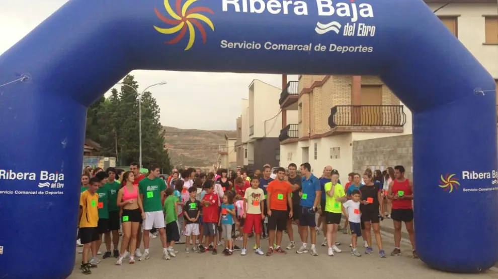 La primera edición de la carrera solidaria de Sástago se celebró en 2013. Ribera Baja del Ebro