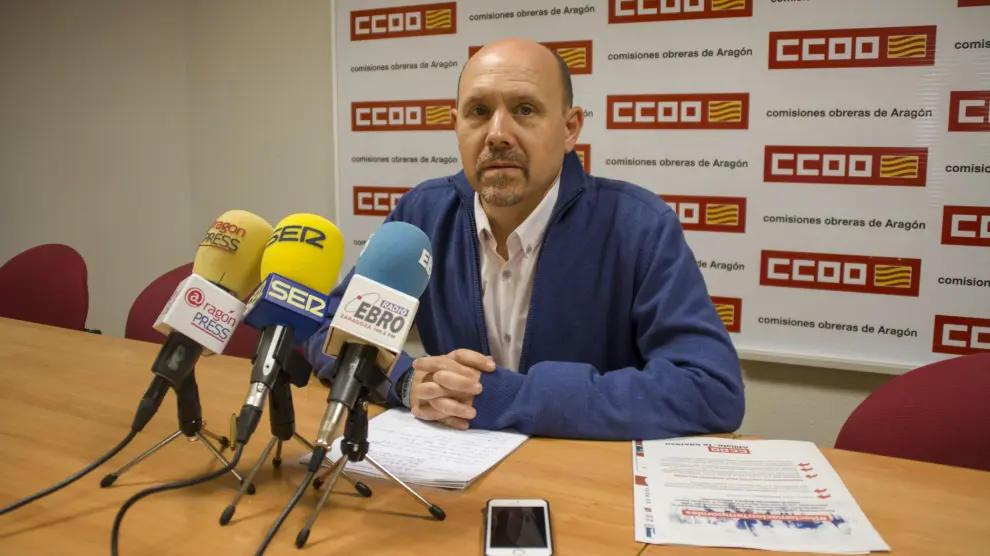 Manuel Pina, secretario de Acción Sindical de CC. OO. Aragón
