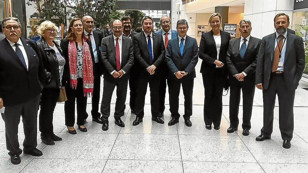 La delegación aragonesa en Bruselas.