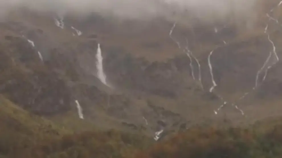 El Valle de Pineta, con cascadas tras el temporal