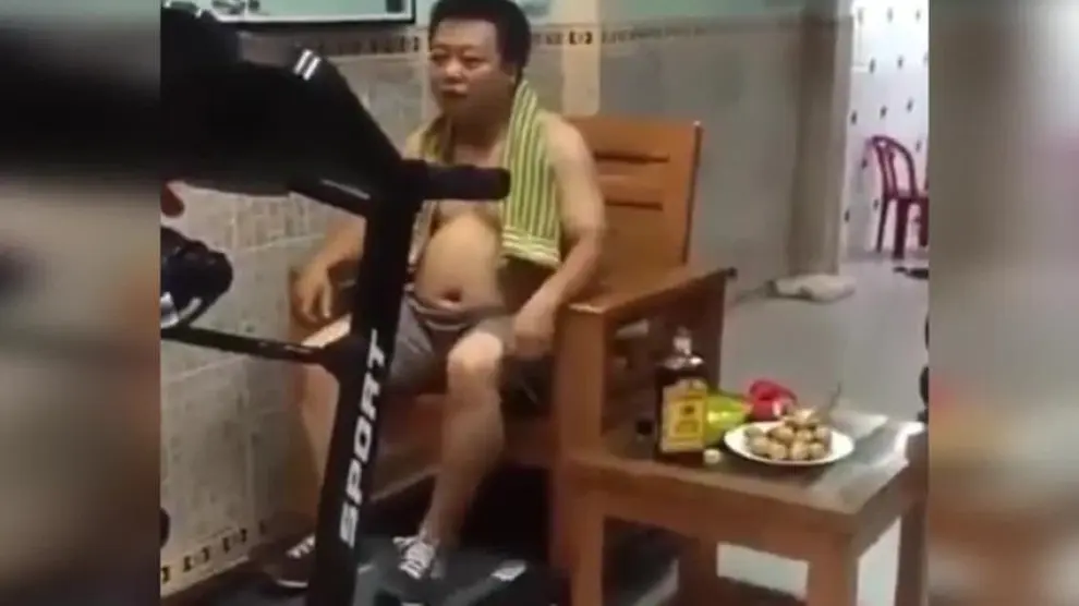 Un hombre chino hace viral el 'deporte' que no adelgaza