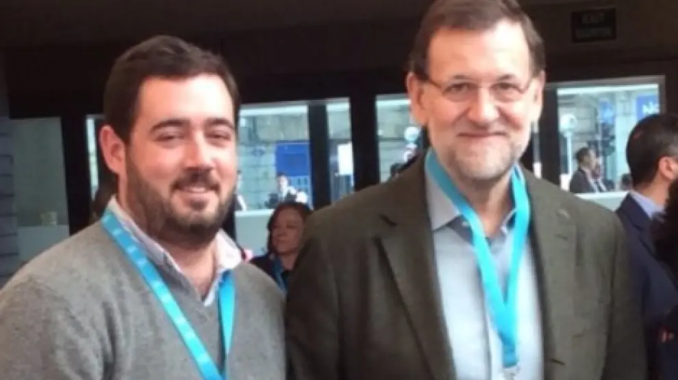 Nacho Toca junto al presidente del Gobierno Mariano Rajoy