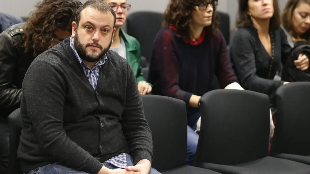 El concejal de Ahora Madrid Guillermo Zapata durante el juicio en la Audiencia Nacional.