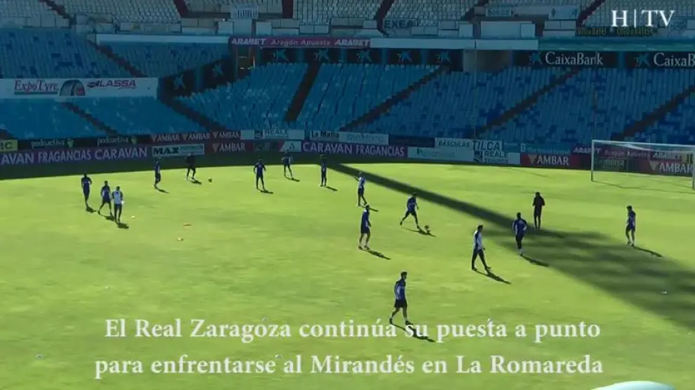 El Real Zaragoza se prepara para enfrentar al Mirandés