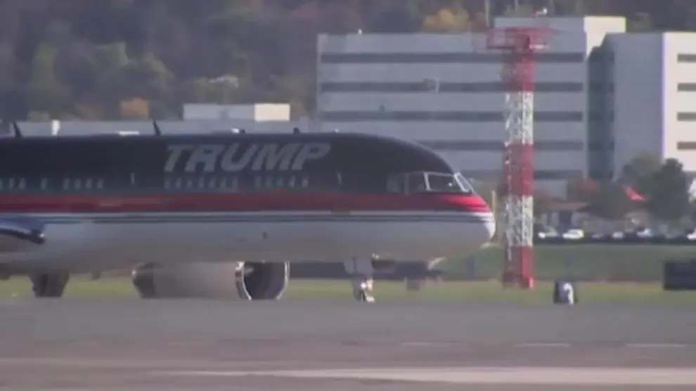 Trump y Melania aterrizan en Washington DC