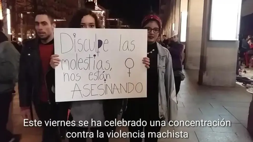 La concentración 'Ni una más' pide el cese de la violencia machista