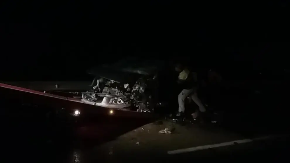 Un muerto y cuatro heridos graves en un accidente en la N-232 a la altura de El Burgo de Ebro