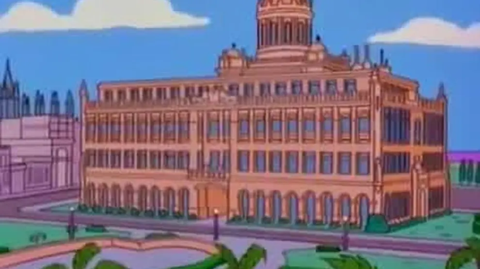 Los Simpsons visitan a Fidel Castro en Cuba
