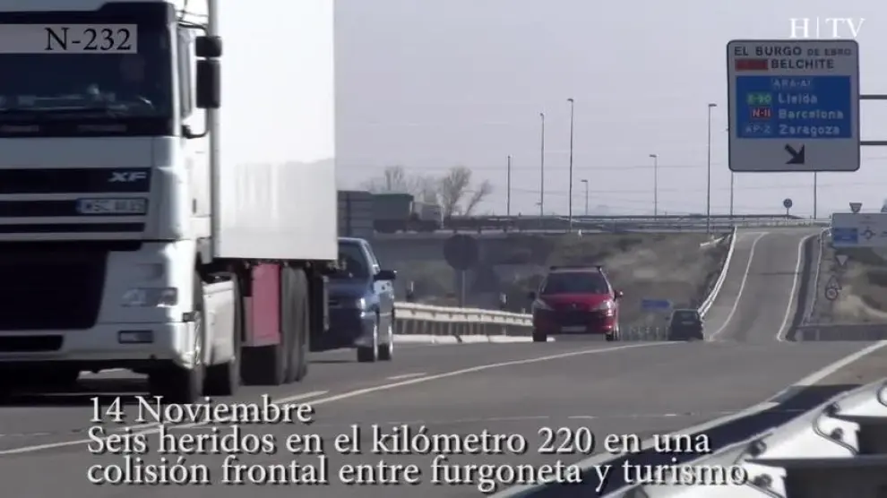 Tres accidentes en 15 días en la variante del Burgo de Ebro