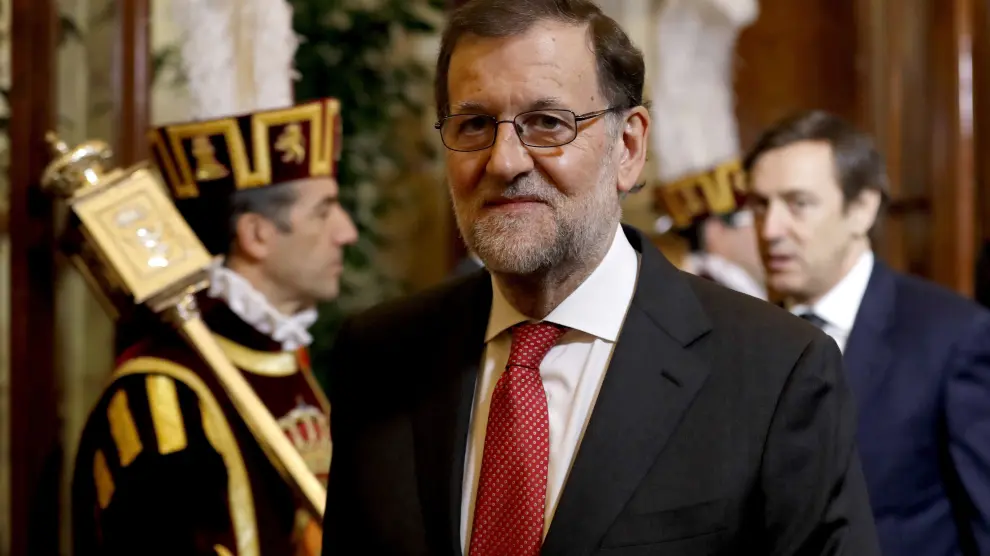 Rajoy, en el Congreso durante la celebración de los actos de aniversario de la Constitución.